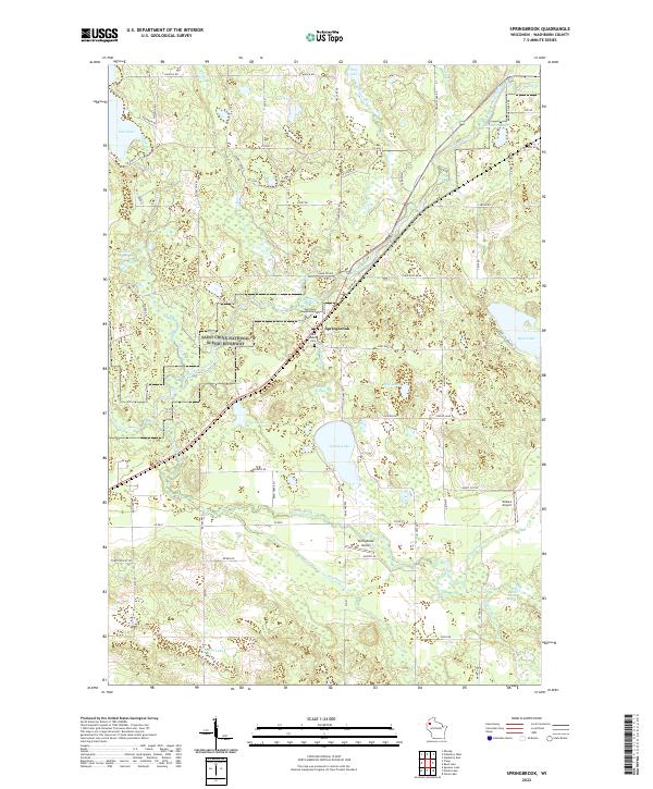 Springbrook topographic map thumbnail