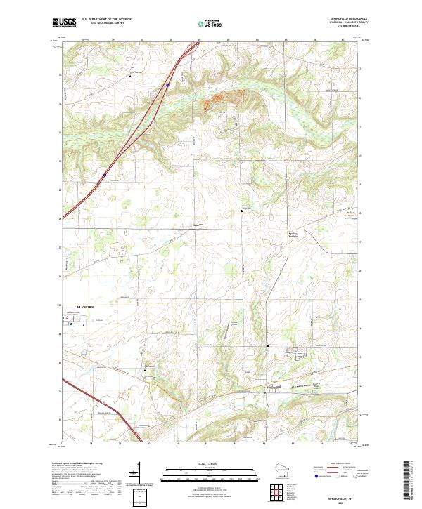 Springfield topographic map thumbnail