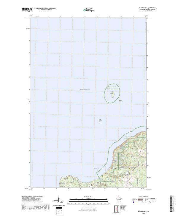 Mawikwe Bay topographic map thumbnail