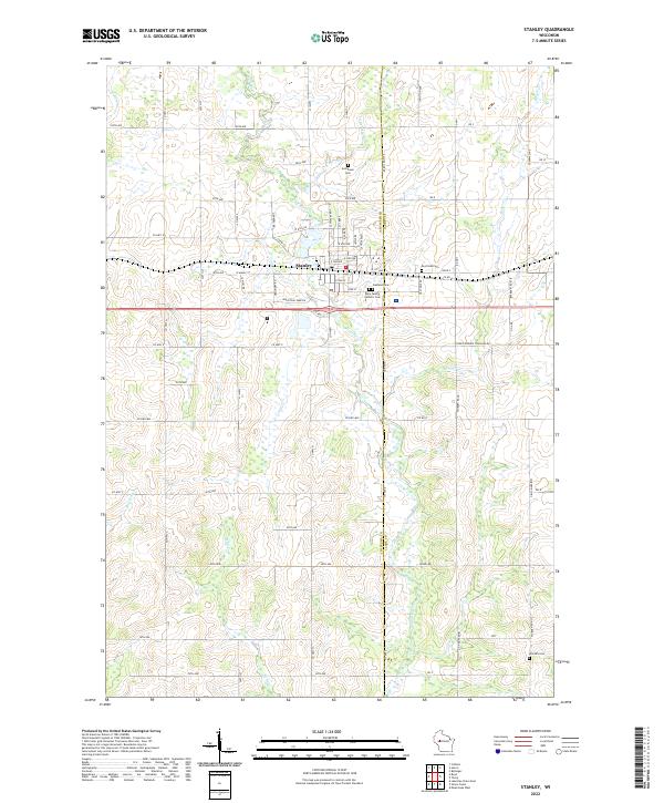 Stanley topographic map thumbnail