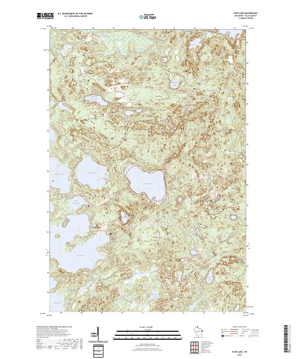 Star Lake topographic map thumbnail