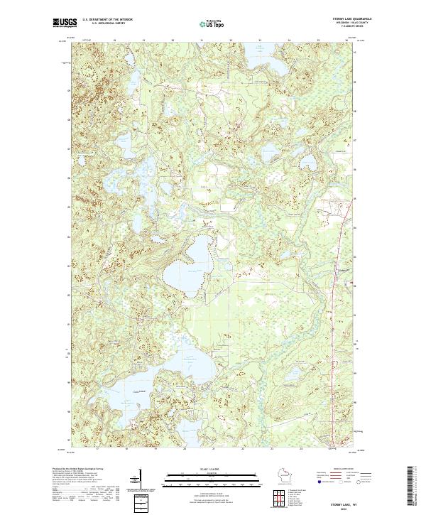 Stormy Lake topographic map thumbnail