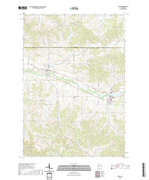 Strum topographic map thumbnail