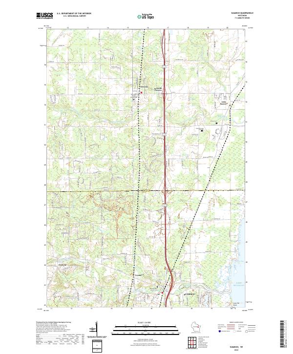Suamico topographic map thumbnail