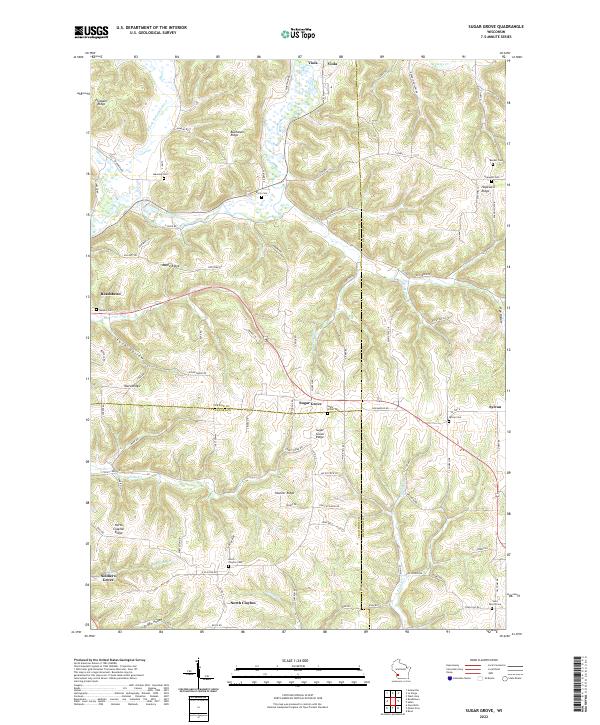 Sugar Grove topographic map thumbnail