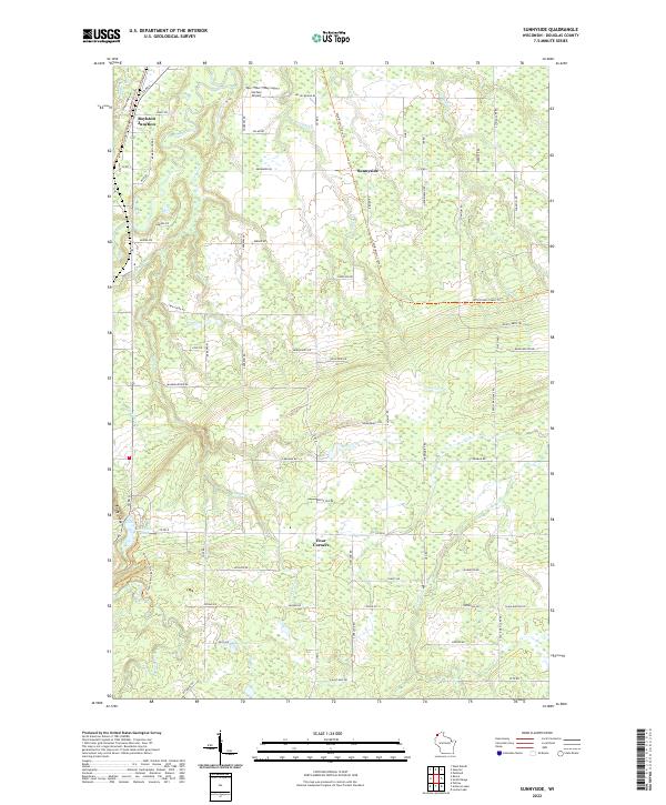 Sunnyside topographic map thumbnail