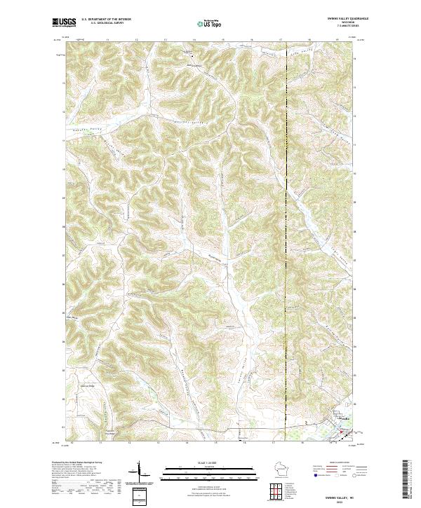 Swinns Valley topographic map thumbnail