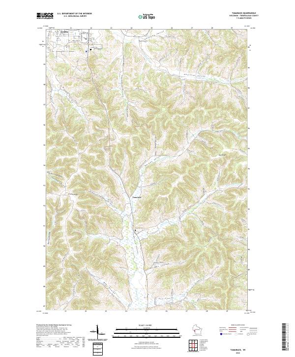Tamarack topographic map thumbnail