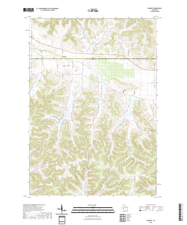 Tarrant topographic map thumbnail