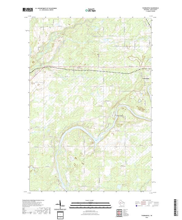 Thornapple topographic map thumbnail