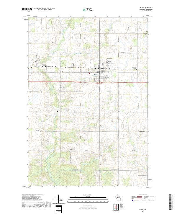 Thorp topographic map thumbnail