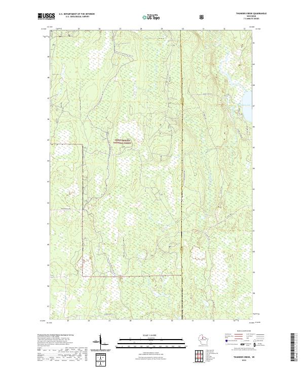 Thunder Creek topographic map thumbnail
