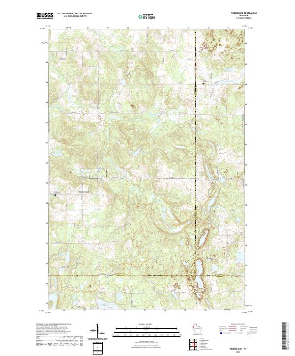 Timberland topographic map thumbnail