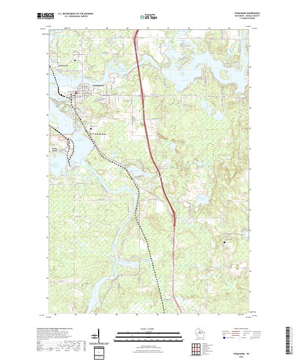 Tomahawk topographic map thumbnail