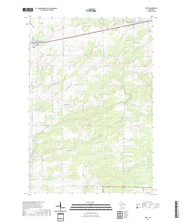 Tony topographic map thumbnail