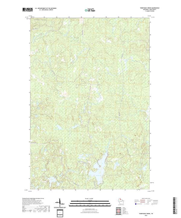 Turntable Creek topographic map thumbnail