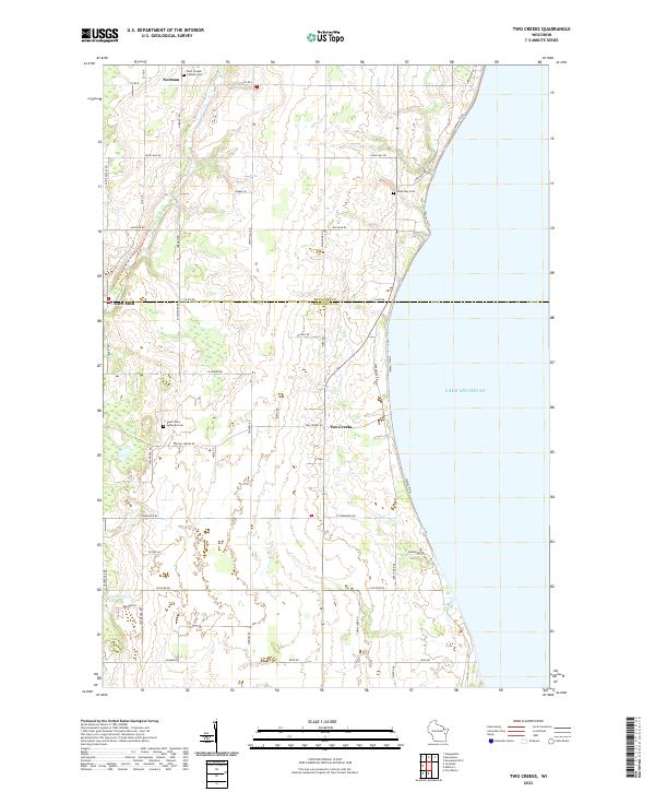 Two Creeks topographic map thumbnail