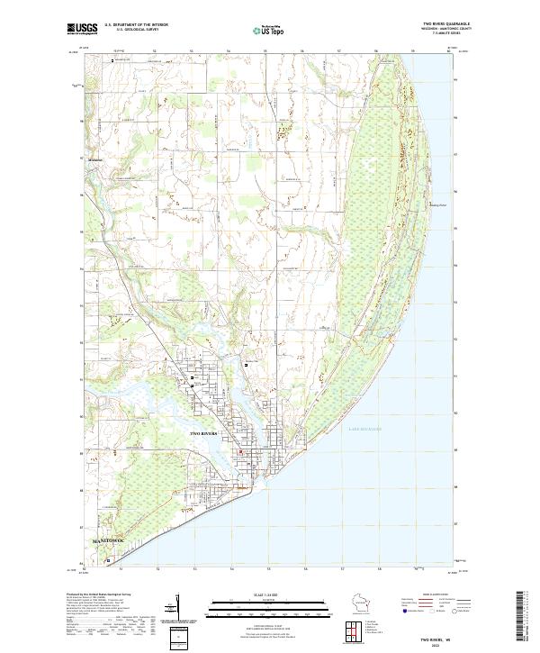 Two Rivers topographic map thumbnail