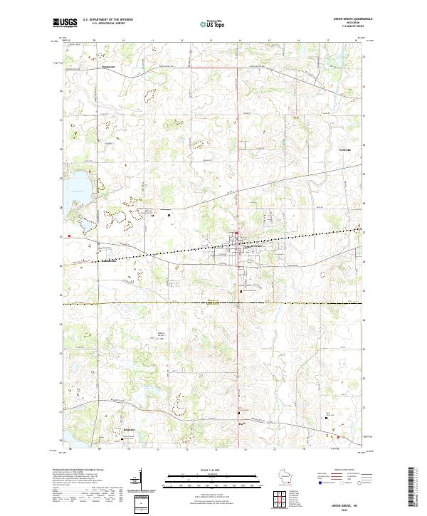 Union Grove topographic map thumbnail