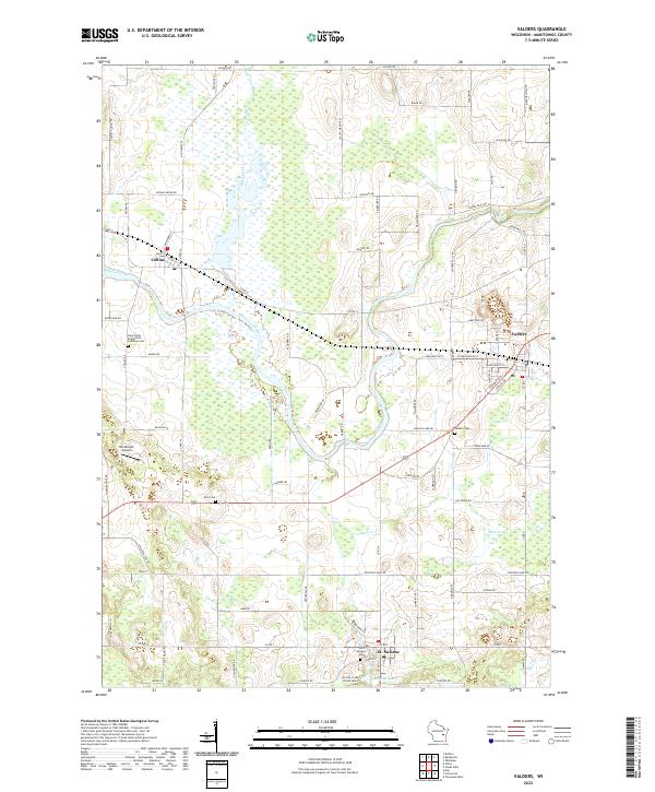 Valders topographic map thumbnail