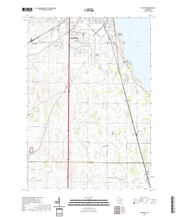 Van Dyne topographic map thumbnail