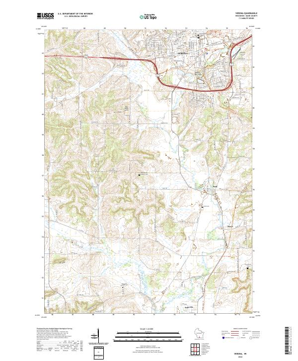 Verona topographic map thumbnail