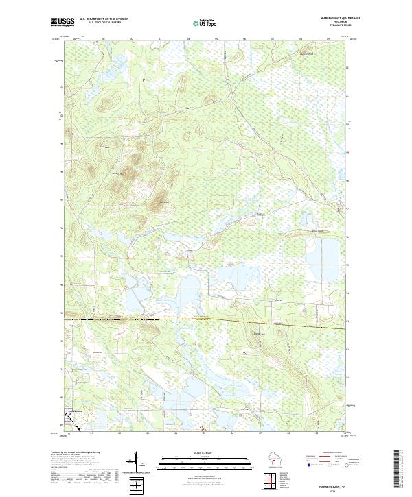Warrens East topographic map thumbnail