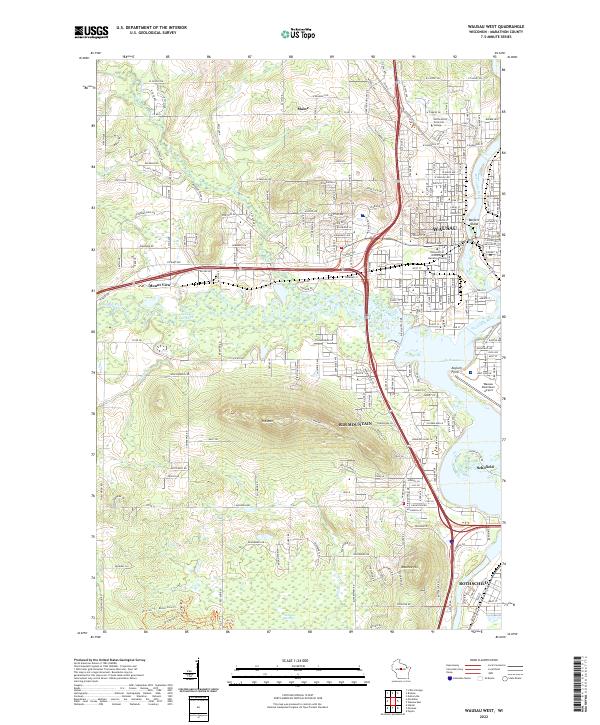 Wausau West topographic map thumbnail
