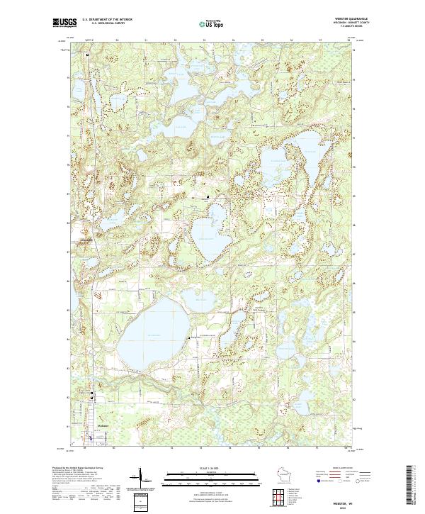 Webster topographic map thumbnail