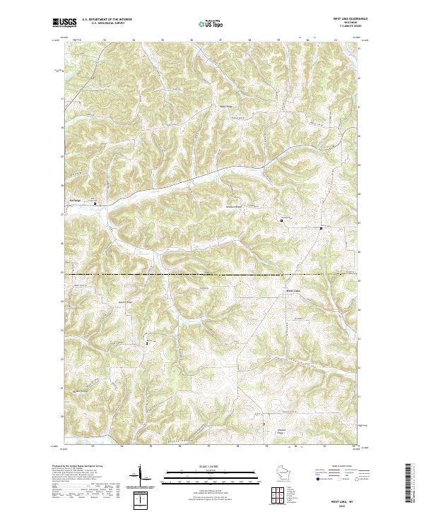 West Lima topographic map thumbnail