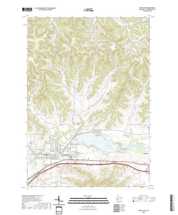 West Salem topographic map thumbnail