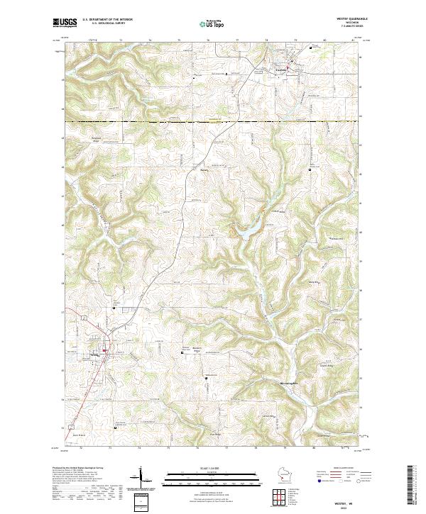 Westby topographic map thumbnail