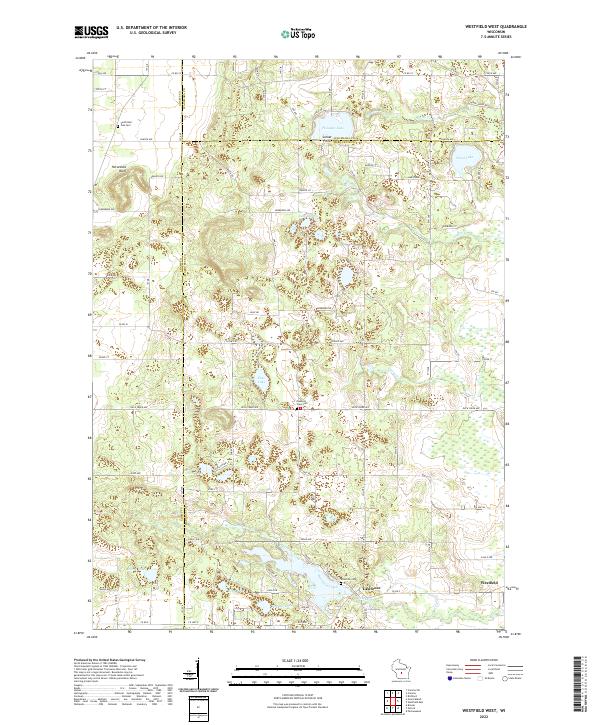 Westfield West topographic map thumbnail