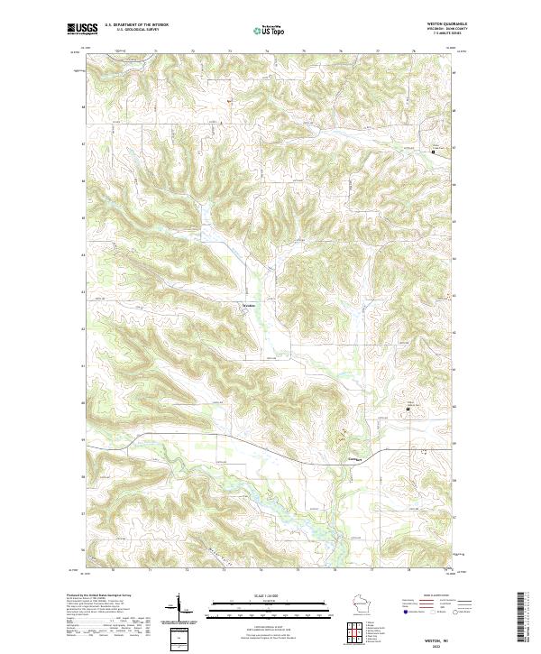 Weston topographic map thumbnail