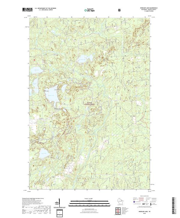Wheeler Lake topographic map thumbnail