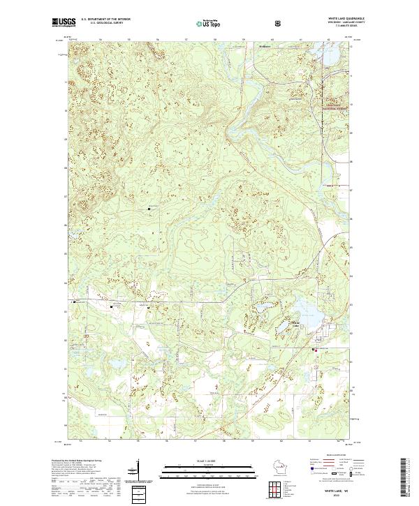 White Lake topographic map thumbnail