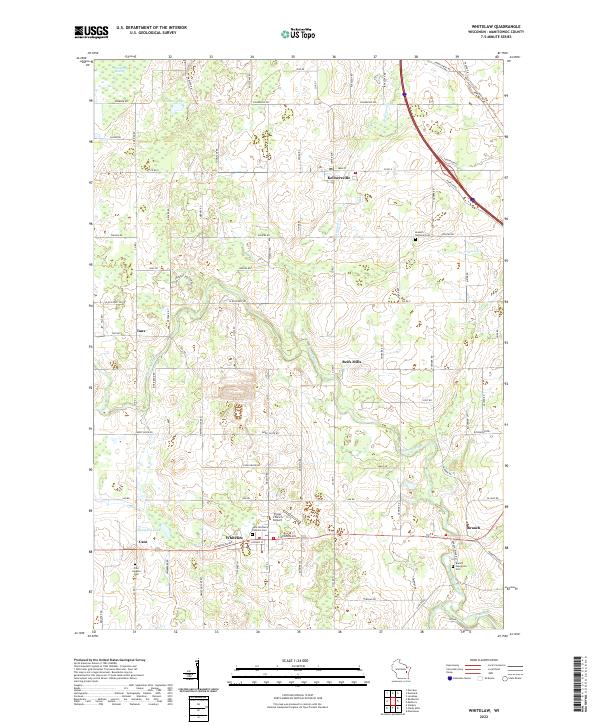 Whitelaw topographic map thumbnail