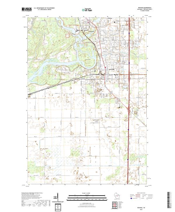 Whiting topographic map thumbnail