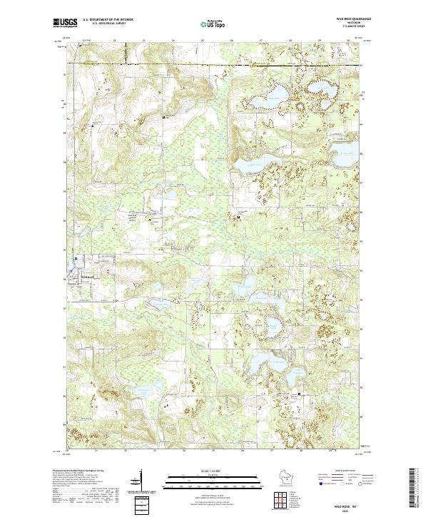 Wild Rose topographic map thumbnail