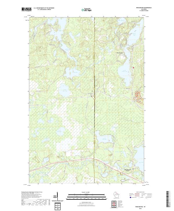 Winchester topographic map thumbnail
