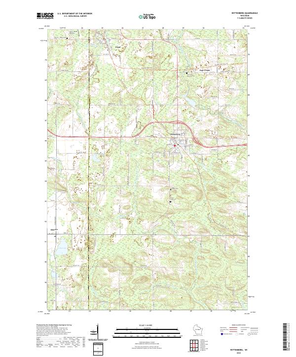 Wittenberg topographic map thumbnail
