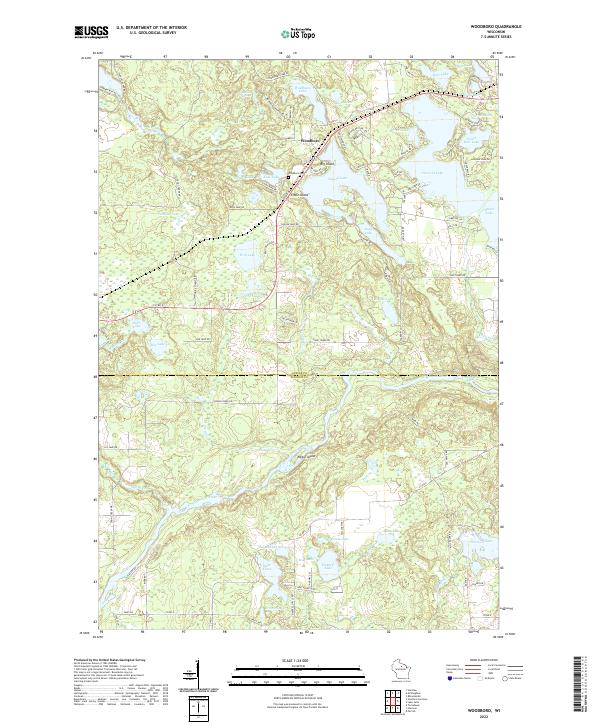 Woodboro topographic map thumbnail