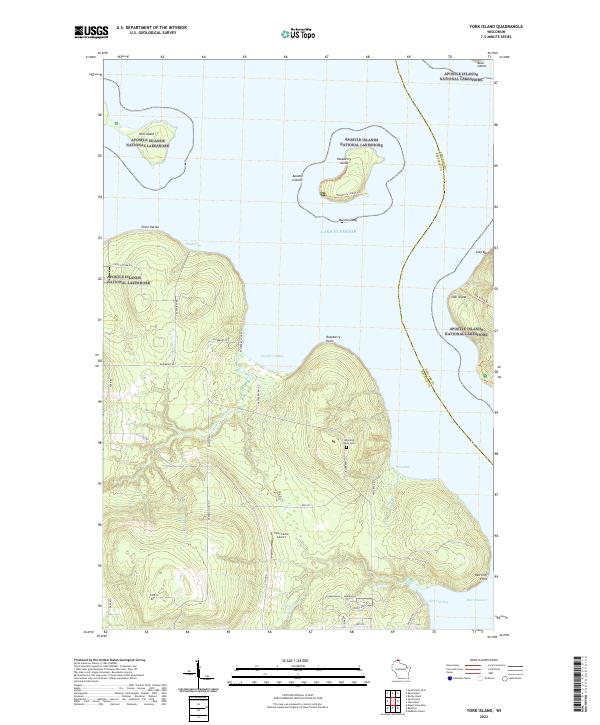York Island topographic map thumbnail