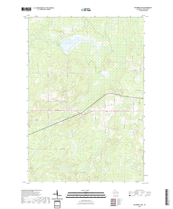Big Briens Lake topographic map thumbnail
