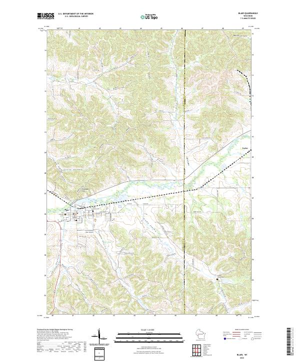 Blair topographic map thumbnail