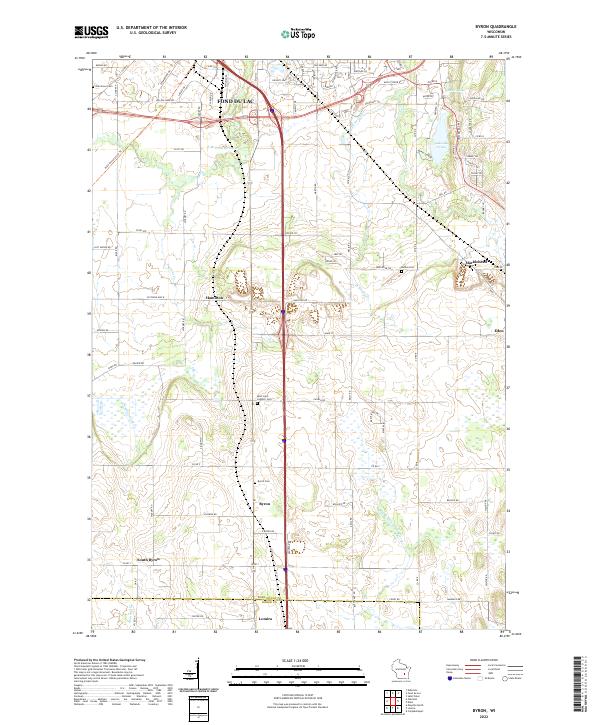 Byron topographic map thumbnail