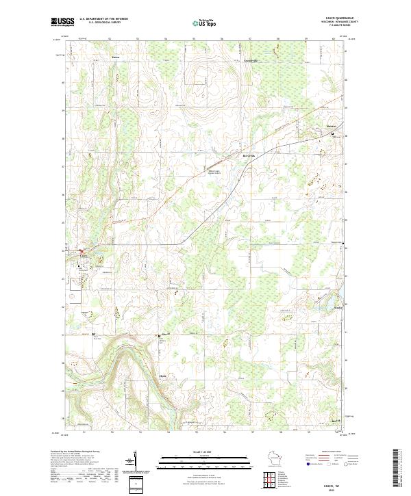 Casco topographic map thumbnail
