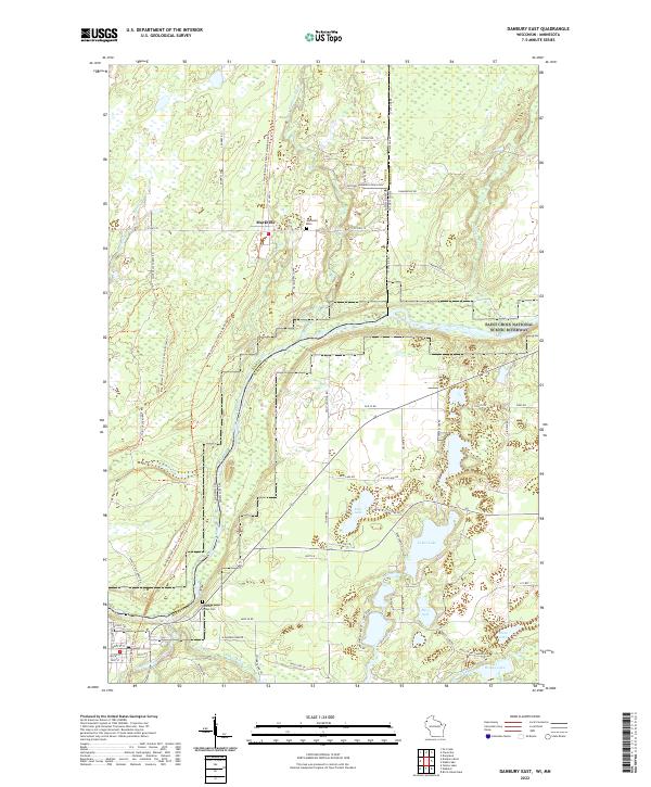 Danbury East topographic map thumbnail