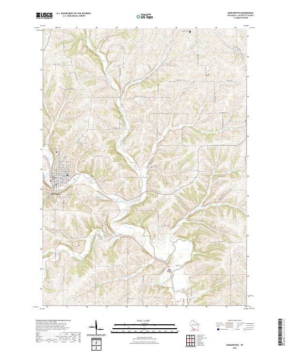 Darlington topographic map thumbnail