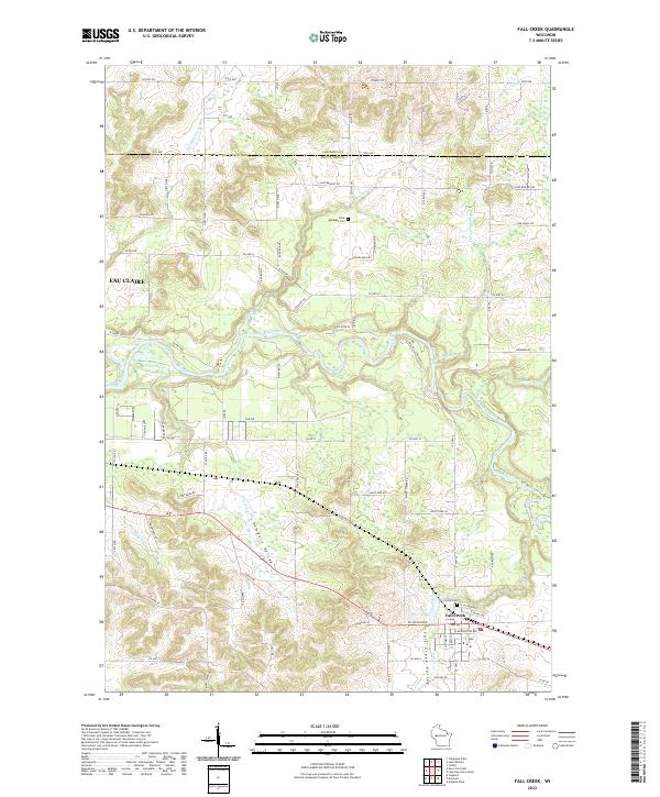 Fall Creek topographic map thumbnail